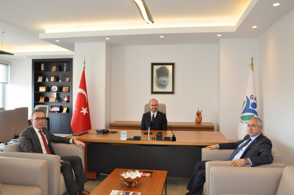 Gaziantep Vergi Dairesi Başkanı Sn. Halil Tekin ve Gaziantep SGK İl Müdürü Sn. Mehmet Uzun GAGİAD Dernek Merkezimize ziyarette bulundular